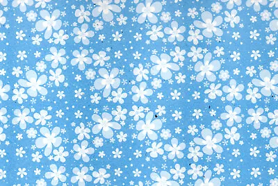 £4.11 • Buy 5 X A4 PRINTED BLUE FLOWER CARD Making Paper Crafts Printed