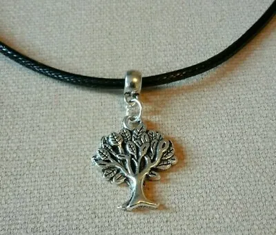 £3.25 • Buy Tree Of Life Leather Necklace 17 Inch Mens Womens Tibetan Silver