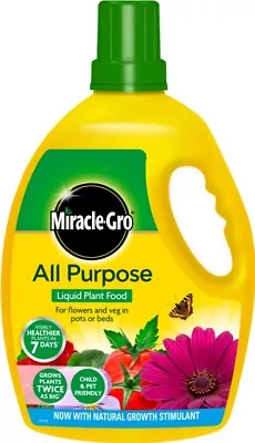 Miracle Gro All Purpose Plant Food Feed Concentrated Fertiliser Grow 1L - 2.5L • £9.99