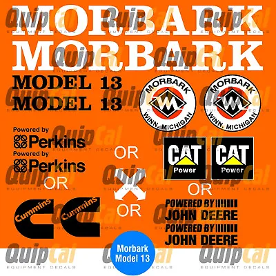 Morbark Model 13 Chipper Decal Set. Morbark 14 15 15 17 Sets Also Available. • $88