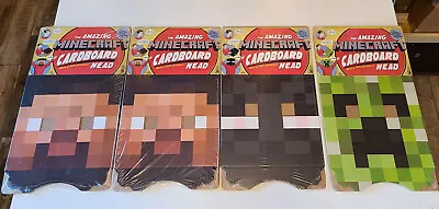 The Amazing Minecraft Cardboard Lot Head Steve Creeper Enderman Masks Brand New • $49.95