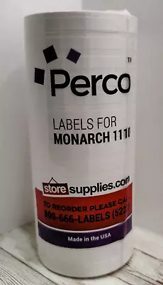 Monarch White Labels ~ 17000 ~ For Monarch 1110 ~ (16) Rolls • $8.99