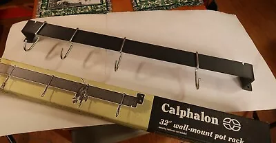 Calphalon 32  Andodized Wall Mount Pot Rack *NICE* LOOK* • $65