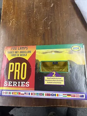 Vintage NOS 2 Amber Halogen Car Fog Lamps HDI Pro Series With Illuminated Switch • $69.99