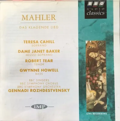 Gustav Mahler Teresa Cahill Janet Baker Robert Tear Gwynne Howell Gennad... • £19.99