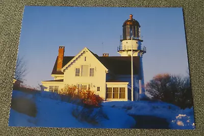 VTG New England Lighthouses Cape Elizabeth Light Casco Bay Maine Post Card  • $5.99