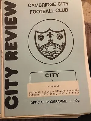 Cambridge City V Minehead 1980 • £2.49