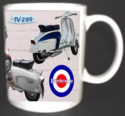 Lambretta Tv 200 Special Gt 200 Scooter Coffee Mug.mods With Specs On Reverse • $13.68