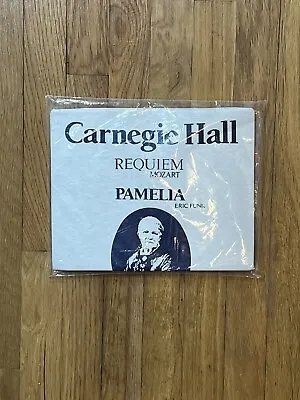 Vintage 1989 Carnegie Hall Requiem Mozart White Music T-Shirt Men’s Size Small • $99.99