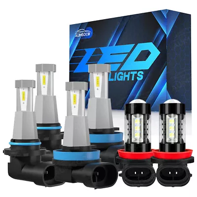 For Volvo S40 V50 2005-2011 LED Headlight Bulbs Kit High / Low Beams + Fog Light • $79.99