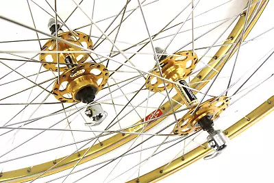 Pelissier Professional GOLD Mavic Record Du Monde Wheelset LIGHT RIMS 36 Tubular • $617.50