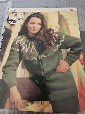 Used Vintage Sirdar 6511 Knitting Pattern Ladies Cardigan Sizes 32 -38     • £0.99