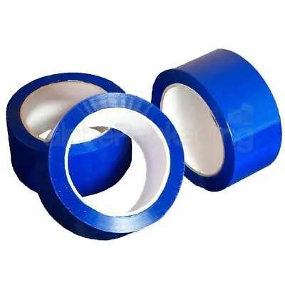 6 Rolls Of BLUE COLOURED Packing Parcel Tape 50mm X 66M 2  • £10.98