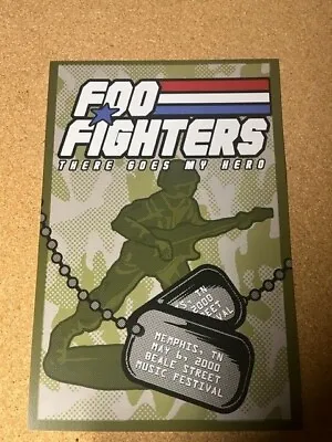 Foo Fighters Memphis TN 2000 My Hero Cardstock Concert Tour Poster Beale 12x18 • $9.99