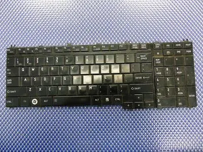 Genuine Toshiba L505D-GS6000  Laptop US Black Glossy Keyboard  V000190190 • $19.88