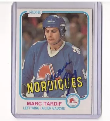 Marc Tardif Signed 1981-82 O-pee-chee Hockey Card #283 Ttm Autograph Auto • $9.99