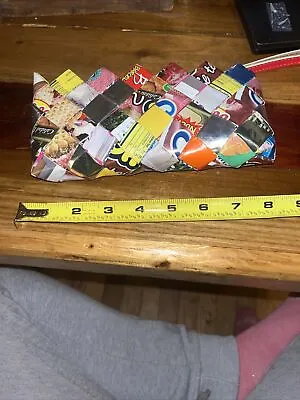 Nahui Ollin Candy / Snack Wrapper Clutch / Wristlet - Unique Purse • $11.60