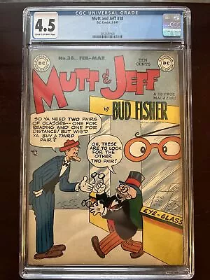 Mutt And Jeff 1949 #38 Golden Age Comic CGC • $129.99