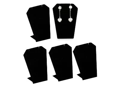 6 PCS BLACK VELVET EARRING/PENDANT DISPLAY METAL BASE  2 1/2  X 1 3/4  X 3 1/4  • $16.50