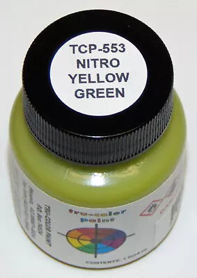 NITRO YELLOW GREEN TRU-COLOR AIR BRUSH PAINT Automobile Car Truck Model TCP553 • $9.89