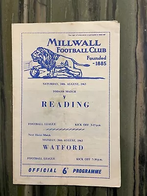 Millwall V Reading Div 3 1963/4 • £3.99