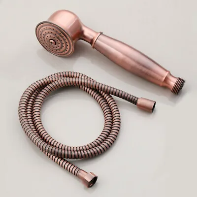 £18.35 • Buy Antique Red Copper Water Saving Telephone Hand Held Shower Head With 1.5m Hose