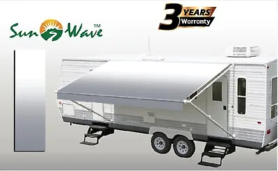 SunWave RV Awning Replacement Fabric 19' (Actual Width 18'2 ) Grey Fade • $110.95