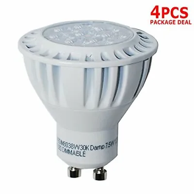 4 Pack - High Quality LED 7.5W GU10 MR16/PAR16 Warm White 650LM Flood Light Bulb • $23.20