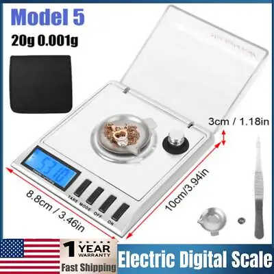 20g/0.001g Portable High Precision Electric Jewelry Scales Digital LCD Display • $22.99