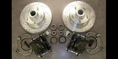 Mustang II 2 Street Rod Big Disc Brake Kit Slotted Cross Drilled Rotors Ford  • $275