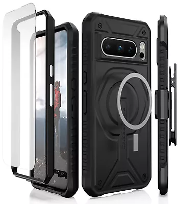 CaseBorne Magnetic Case For Google [Pixel 8 Pro] With Lens Protection & Holster • $34.98