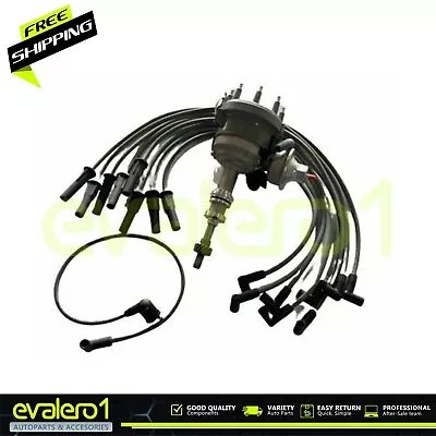 Distributor + Wire Set For Ford E100 E150 E250 E350 351W Carb V8 5.8L 1974-1991 • $95.99