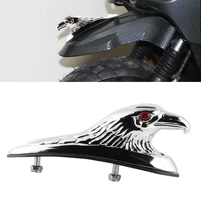 Universal Motorcycle Front Fender Mudguard Decor Ornament Eagle Head Statue⁺ • $14.85