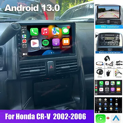 For Honda CR-V CRV 2002-2006 Apple CarPlay Android 13 Car Stereo Radio GPS Wifi • $122.80