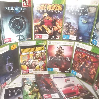 Microsoft Xbox 360 Console Disc Games ( Select A Game ) FREE POSTAGE • $19.95