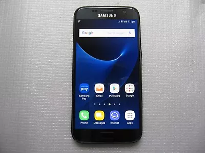  Factory Unlocked Optus Profile SAMSUNG Galaxy S7 Black 32GB Phone AU • $419