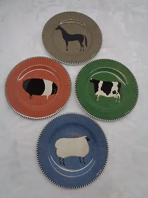 Brandon House Barnyard Animals Horse Pig Cow Sheep 8  Plates By Warren Kimble • $7.50