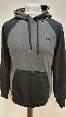 Ll942 Mens Vans Black Grey Drawstring Sweatshirt Hoodie Uk S Eu 46 • £17.99