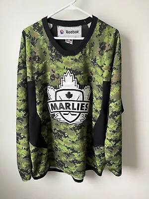 TORONTO MARLIES AHL Reebok/CCM Hockey Jersey Camo Adult XL Stitched RARE • $150