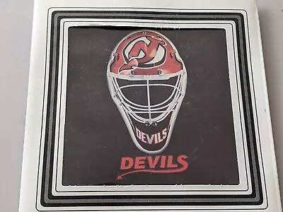 Vintage NJ Devils Hockey Mask Print 5.5 X5.5  In Paper Sleeve 8 X8  • $10