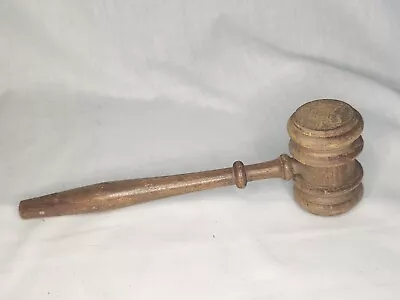 VTG Wooden Gavel For Judge Auctioneer Lawyer Court Meeting Mallet Gift • $10