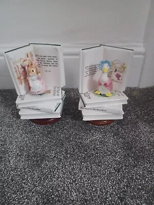 Beatrix Potter Collectible Vintage Breakable X 2 Musical Figurines • £9.99