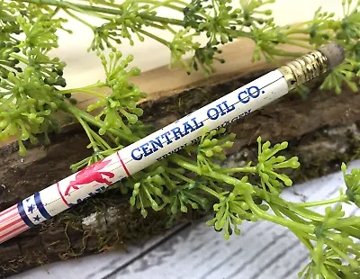  Vintage Central Oil Co Mobilgas Advertising Pencil Pegasus Logo Plainview NE • $9.99