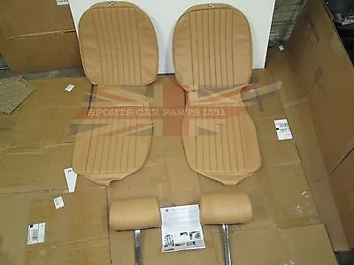 New Seat Covers Upholstery MGB 1973-80 Made In UK + Headrests Biscuit • $839.95