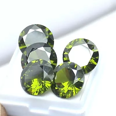 VVS+ Natural D- Green Round Shape Zircon Sapphire 36 Ct Certified Ring Size • $36.06