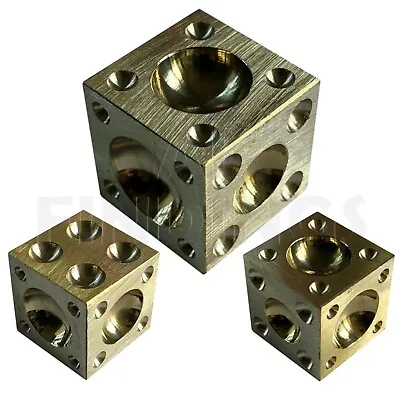 SOLID BRASS DAPPING DOMING BLOCK VICE TOOL  1  & 25mm JEWELLERS WATCH TOOL • £9.40