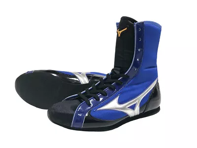 MIZUNO Boxing Shoes Sky Blue × Black Silver Line Finisher MID 21G2350 NEW • $812.09