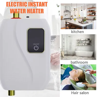 3000W Kitchen Electric Hot Tankless Water Heater Shower Instant Boiler Bathroom • $43.99