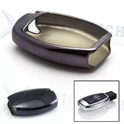 Black TPU Soft Remote Smart Key Fob Holder Cover For Mercedes Benz C E S M Class • $10.99