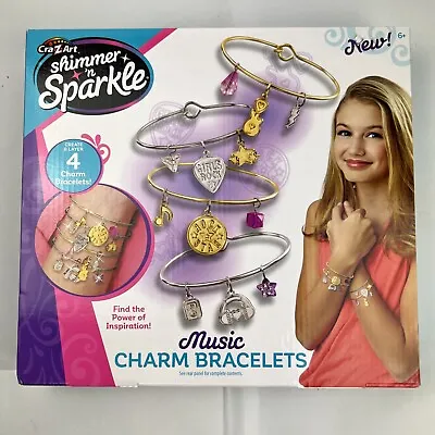 CrazArt Shimmer N Sparkle Music Charm Bracelets Create & Layer 4 Charm Bracelets • $9.99